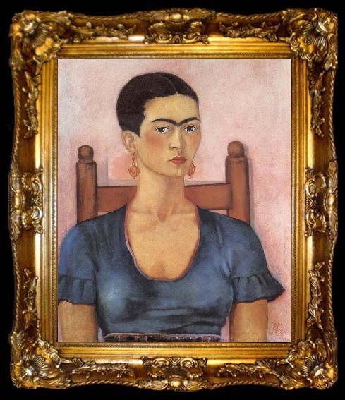 framed  Frida Kahlo Self-Portrait, ta009-2